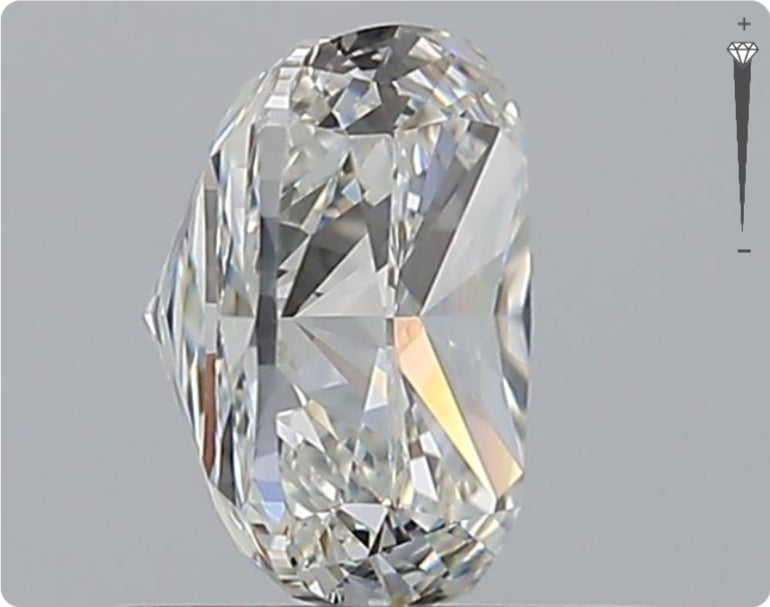 Diamant naturel 1,01 ct GIA | Couleur H | Pureté VS1 | Ovale | EX EX EX #D10161