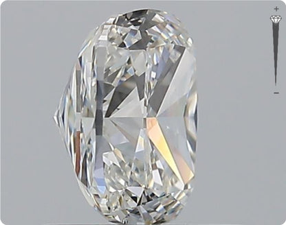 Diamant naturel 1,01 ct GIA | Couleur H | Pureté VS1 | Ovale | EX EX EX #D10161