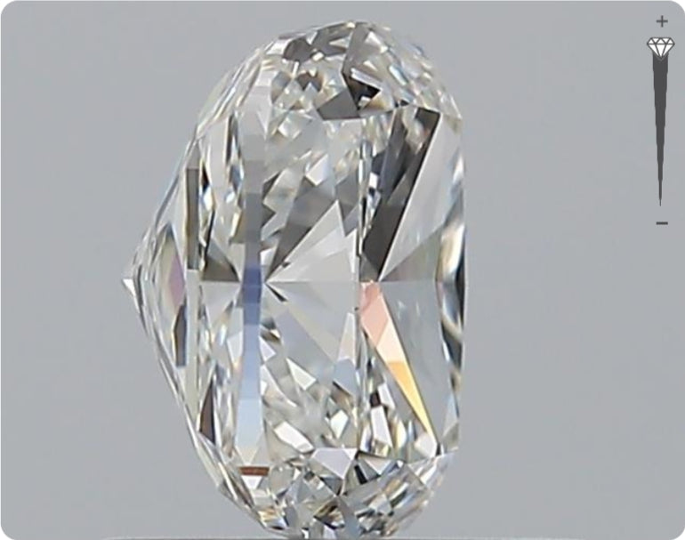 Diamant naturel 1,01 ct GIA | Couleur H | Pureté VS1 | Ovale | EX EX EX #D10161