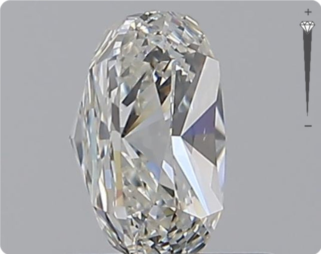 Diamant GIA naturel de 1,00 ct | Couleur D | Pureté VS2 | Ovale | TB EX TB #D10166