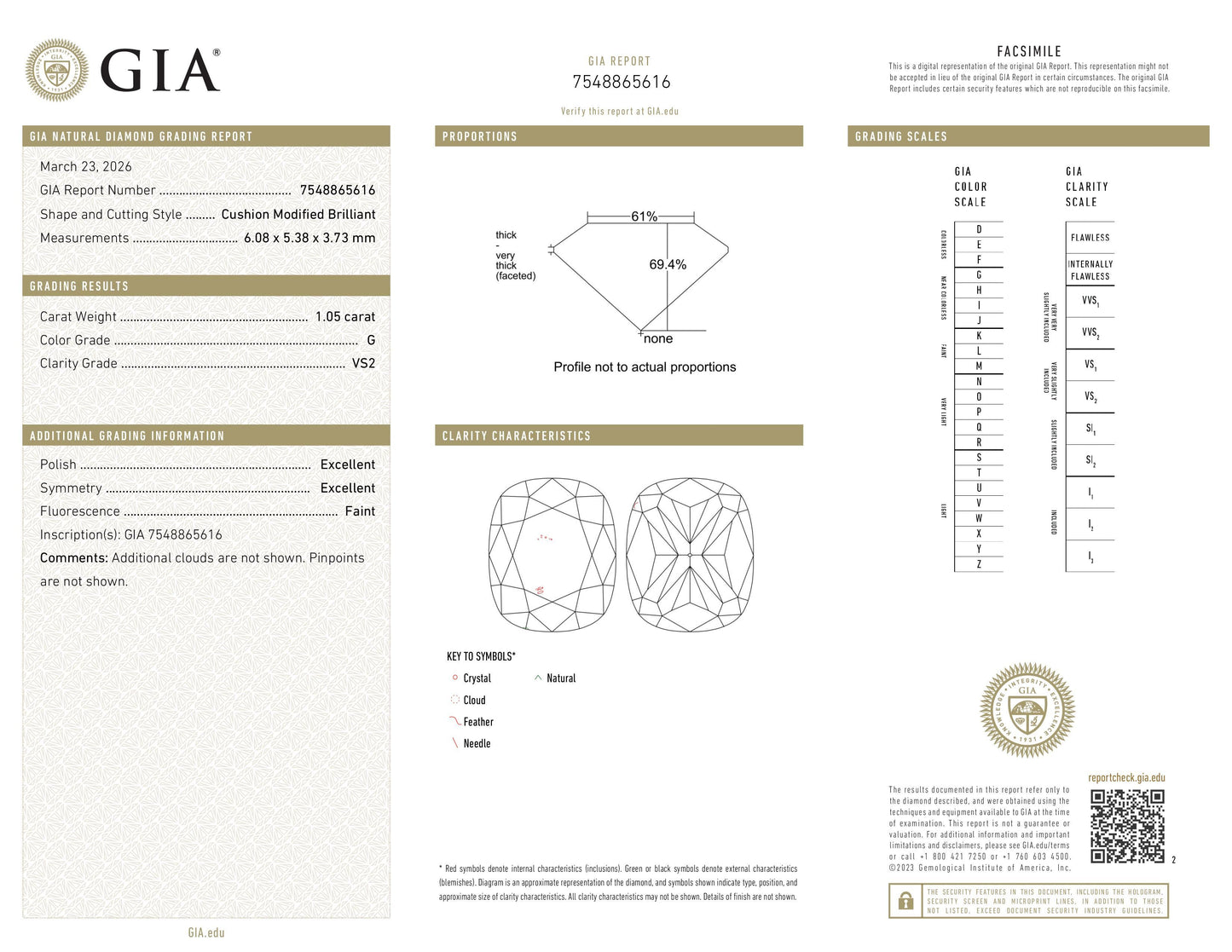 Diamant naturel GIA 1.05ct | Couleur G | Pureté VS2 | Ovale | EX EX EX #D10180