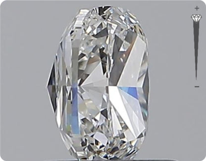 Diamant naturel 0.90ct GIA | Couleur G | Pureté VS2 | Ovale | EX EX EX #D10190