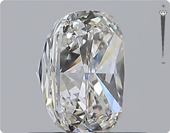 Diamant naturel 0,92 ct GIA | Couleur H | Pureté VS2 | Ovale | TB EX EX #D10192