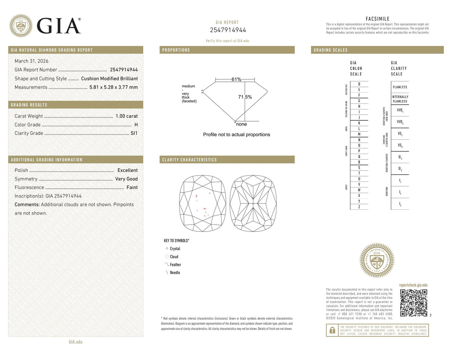 Diamant naturel GIA de 1,00 ct | Couleur F | Pureté VVS2 | Ovale | EX EX EX #D10193