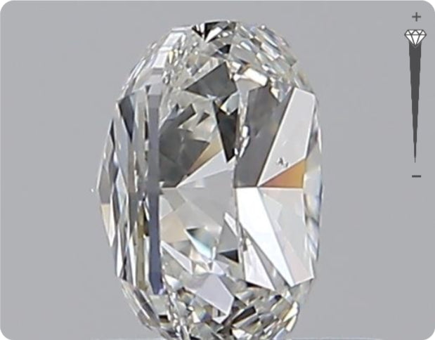 Diamant naturel 1,51 ct GIA | Couleur I | Pureté VS2 | Ovale | EX EX EX #D10206