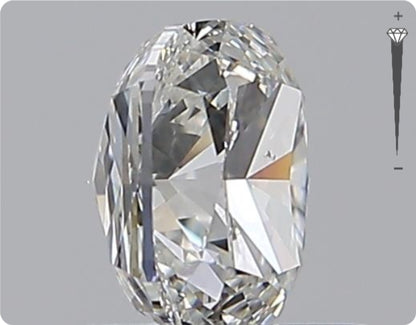 Diamant naturel 1,51 ct GIA | Couleur I | Pureté VS2 | Ovale | EX EX EX #D10206