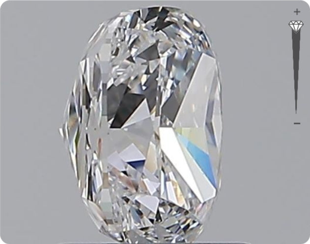 Diamant naturel GIA 1.51ct | Couleur D | Pureté VS2 | Ovale | EX EX EX #D10219