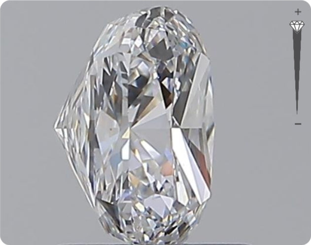 Diamant naturel GIA 1.51ct | Couleur D | Pureté VS2 | Ovale | EX EX EX #D10219
