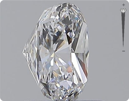 Diamant naturel GIA 1.51ct | Couleur D | Pureté VS2 | Ovale | EX EX EX #D10219