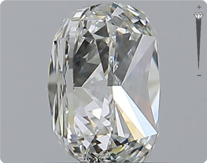 Diamant naturel GIA 1.00ct | Couleur I | Pureté VS2 | Ovale | TB EX TB #D10230