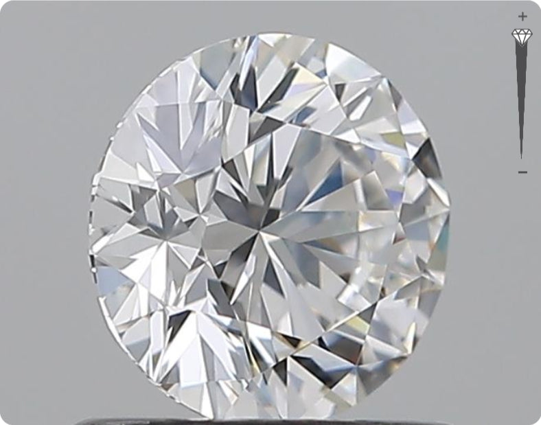 Natural 0.90ct GIA Diamond | Color E | Clarity VVS1 | Round Cut | EX EX EX #D10241