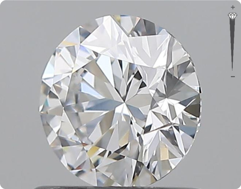 Natural 0.90ct GIA Diamond | Color E | Clarity VVS1 | Round Cut | EX EX EX #D10241