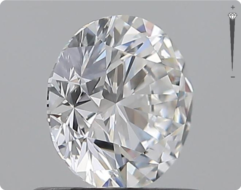 Natural 0.90ct GIA Diamond | Color E | Clarity VVS1 | Round Cut | EX EX EX #D10241