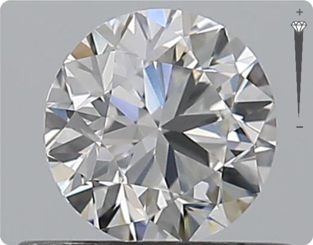 Natural 0.91ct GIA Diamond | Color H | Clarity SI1 | Round Cut | VG EX EX #D10243