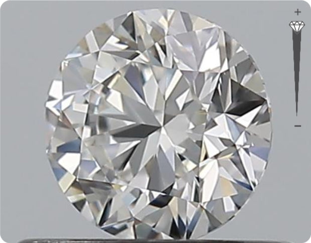 Natural 0.91ct GIA Diamond | Color H | Clarity SI1 | Round Cut | VG EX EX #D10243