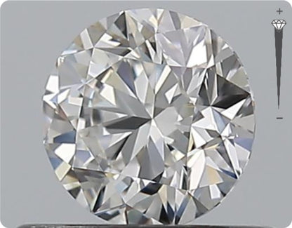 Natural 0.91ct GIA Diamond | Color H | Clarity SI1 | Round Cut | VG EX EX #D10243