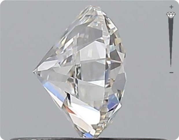 Natural 0.91ct GIA Diamond | Color H | Clarity SI1 | Round Cut | VG EX EX #D10243