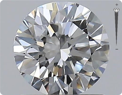 Natural 0.50ct GIA Diamond | Color D | Clarity VVS2 | Round Cut | EX EX EX #D10244