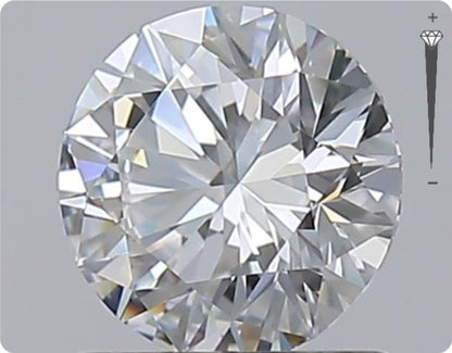 Natural 0.50ct GIA Diamond | Color D | Clarity VVS2 | Round Cut | EX EX EX #D10244
