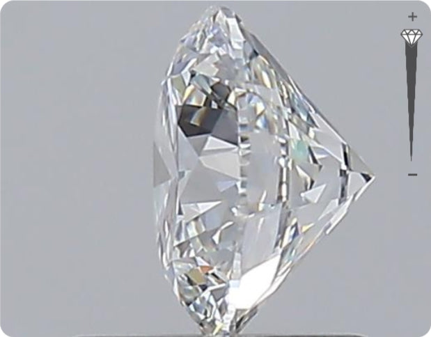 Natural 0.50ct GIA Diamond | Color D | Clarity VVS2 | Round Cut | EX EX EX #D10244