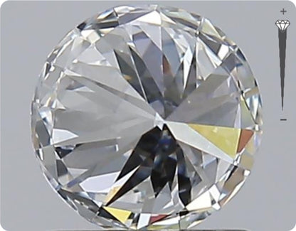 Natural 0.50ct GIA Diamond | Color D | Clarity VVS2 | Round Cut | EX EX EX #D10244