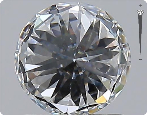 Natural 0.50ct GIA Diamond | Color D | Clarity VVS2 | Round Cut | EX EX EX #D10244