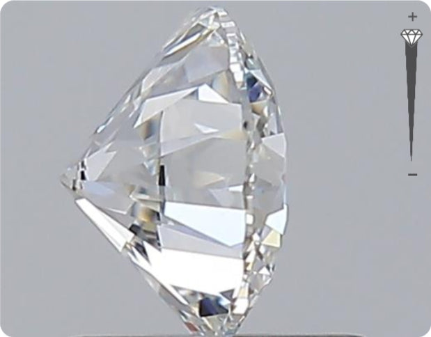 Natural 0.50ct GIA Diamond | Color D | Clarity VVS2 | Round Cut | EX EX EX #D10244