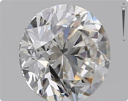 Natural 0.50ct GIA Diamond | Color D | Clarity VVS1 | Round Cut | EX EX EX #D10246
