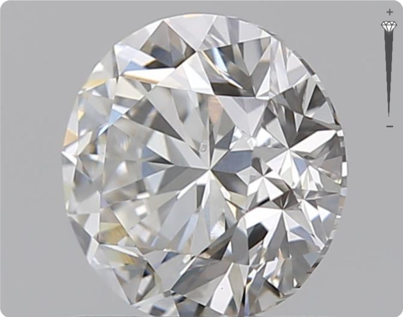 Natural 0.50ct GIA Diamond | Color D | Clarity VVS1 | Round Cut | EX EX EX #D10246