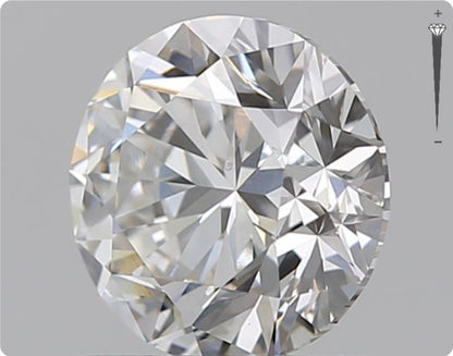 Natural 0.50ct GIA Diamond | Color D | Clarity VVS1 | Round Cut | EX EX EX #D10246