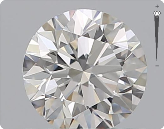 Natural 0.90ct GIA Diamond | Color H | Clarity VS2 | Round Cut | VG EX VG #D10247