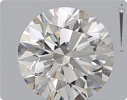 Natural 0.90ct GIA Diamond | Color H | Clarity VS2 | Round Cut | VG EX VG #D10247