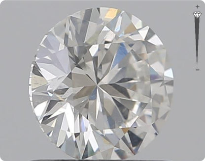 Natural 0.76ct GIA Diamond | Color F | Clarity SI2 | Round Cut | EX EX EX #D10254