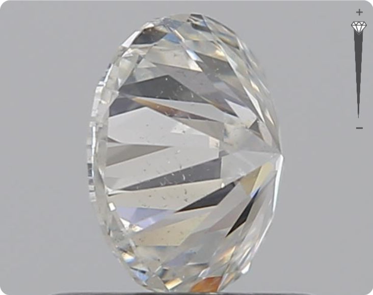 Natural 0.76ct GIA Diamond | Color F | Clarity SI2 | Round Cut | EX EX EX #D10254