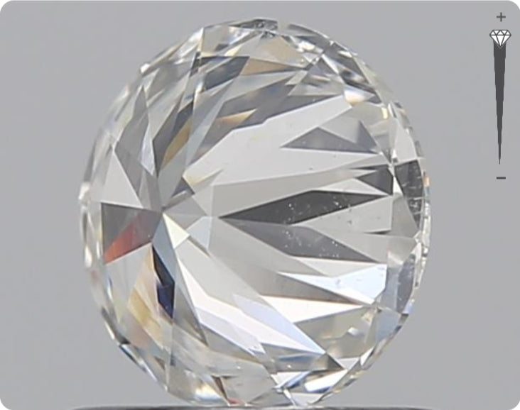 Natural 0.76ct GIA Diamond | Color F | Clarity SI2 | Round Cut | EX EX EX #D10254