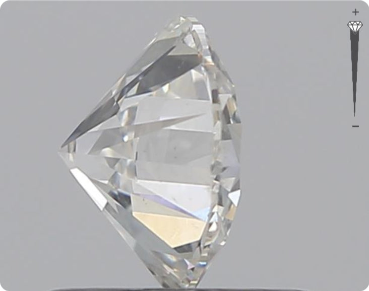 Natural 0.76ct GIA Diamond | Color F | Clarity SI2 | Round Cut | EX EX EX #D10254