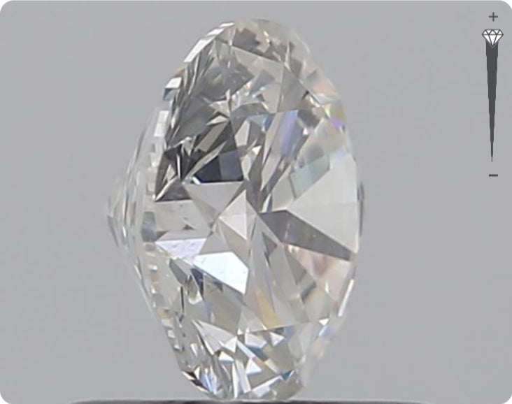 Natural 0.76ct GIA Diamond | Color F | Clarity SI2 | Round Cut | EX EX EX #D10254