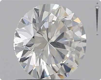 Natural 0.76ct GIA Diamond | Color F | Clarity SI2 | Round Cut | EX EX EX #D10254