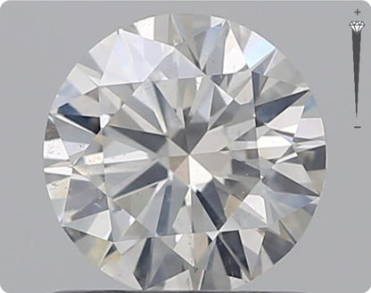 Natural 0.76ct GIA Diamond | Color F | Clarity SI2 | Round Cut | EX EX EX #D10254