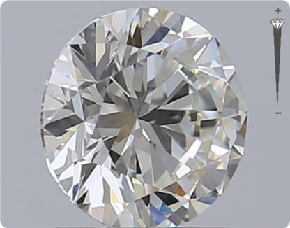 Diamant naturel GIA 0,90 ct | Couleur G | Pureté SI2 | Taille ronde | TB EX EX #D10262