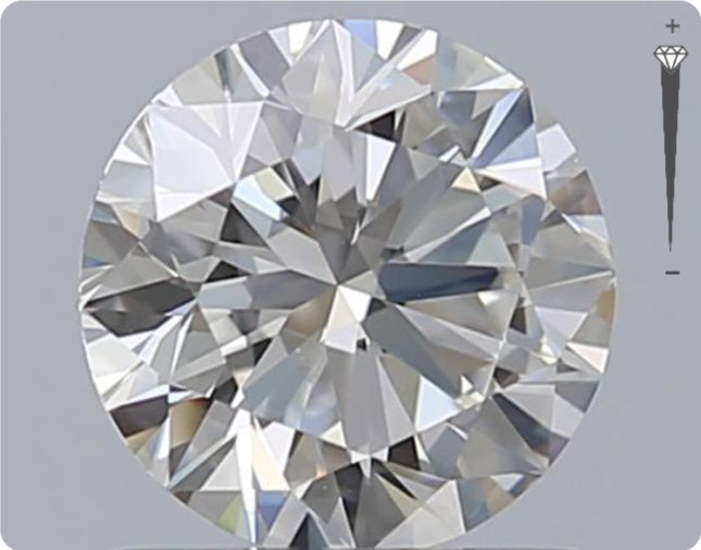 Diamant naturel GIA 0,90 ct | Couleur G | Pureté SI2 | Taille ronde | TB EX EX #D10262