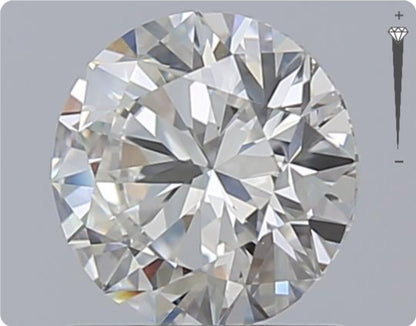 Diamant naturel GIA 0,90 ct | Couleur G | Pureté SI2 | Taille ronde | TB EX EX #D10262