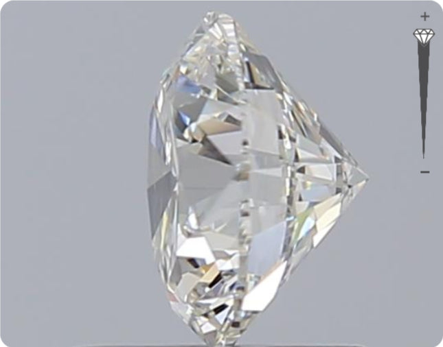 Diamant naturel GIA 0,90 ct | Couleur G | Pureté SI2 | Taille ronde | TB EX EX #D10262