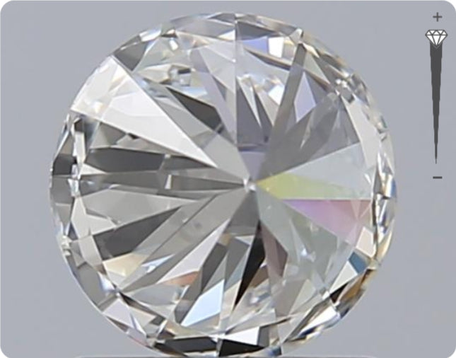 Diamant naturel GIA 0,90 ct | Couleur G | Pureté SI2 | Taille ronde | TB EX EX #D10262