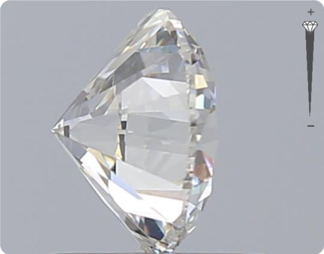 Diamant naturel GIA 0,90 ct | Couleur G | Pureté SI2 | Taille ronde | TB EX EX #D10262