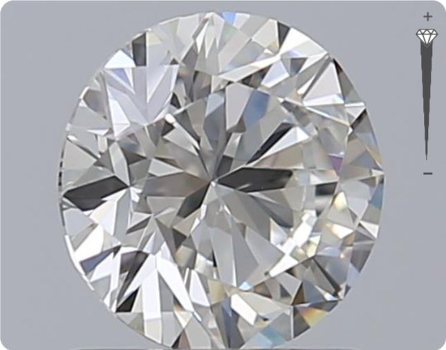 Diamant naturel GIA 0,90 ct | Couleur G | Pureté SI2 | Taille ronde | TB EX EX #D10262
