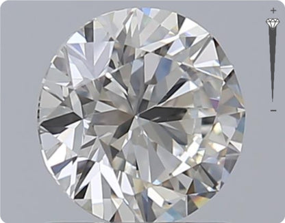 Diamant naturel GIA 0,90 ct | Couleur G | Pureté SI2 | Taille ronde | TB EX EX #D10262