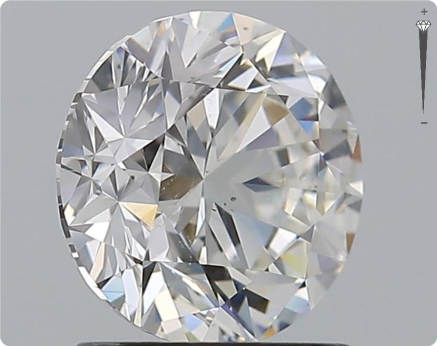 Diamant naturel 1,50 ct GIA | Couleur G | Pureté SI1 | Coupe ronde | TB EX EX #D10266