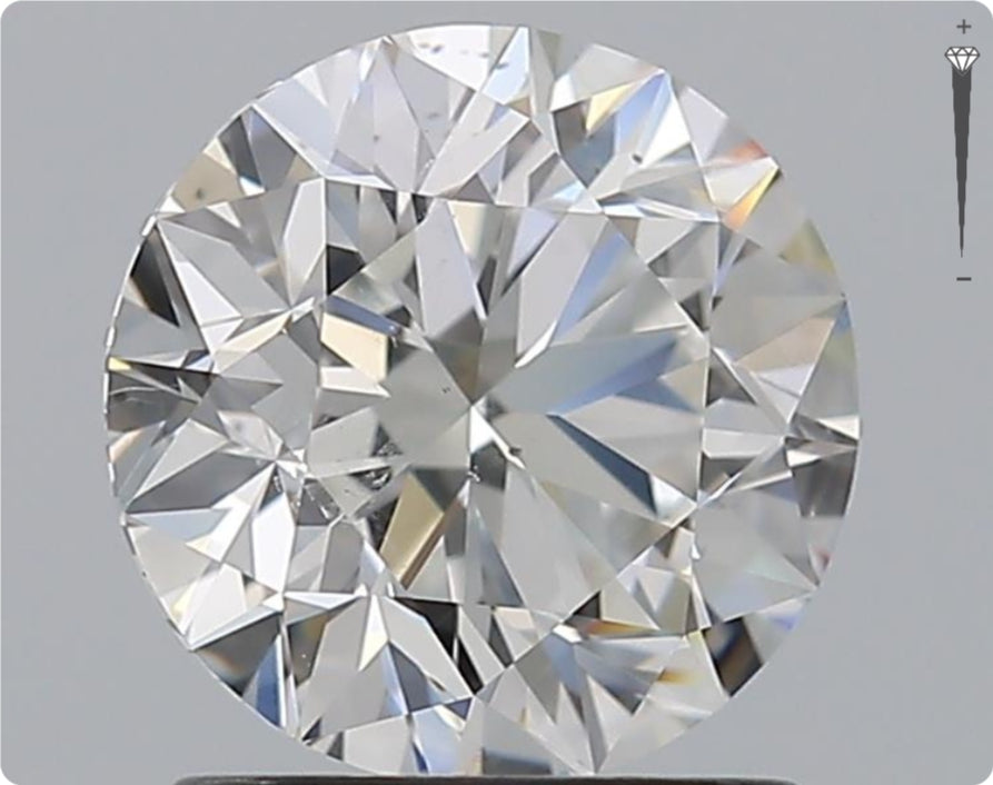 Diamant naturel 1,50 ct GIA | Couleur G | Pureté SI1 | Coupe ronde | TB EX EX #D10266