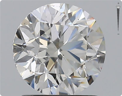 Diamant naturel 1,50 ct GIA | Couleur G | Pureté SI1 | Coupe ronde | TB EX EX #D10266